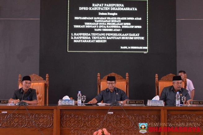 Enam Fraksi Setujui Ranperda Pengelolaan Zakat dan Bantuan Hukum untuk Masyarakat Miskin