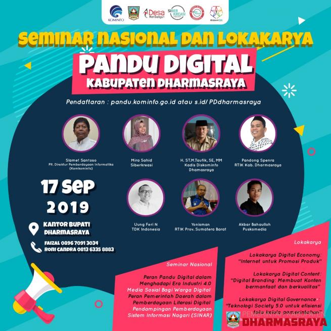 Seminar Nasional dan Lokakarya Pandu Digital Kabupaten Dharmasraya