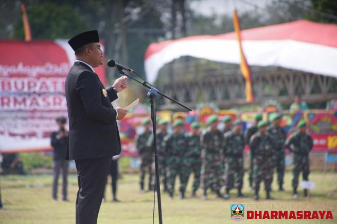 Bupati Pimpin Upacara Peringatan HUT Kabupaten Dharmasraya ke-19