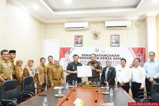 Sutan Riska Teken MoU Bidang Perdata dan TUN dengan Kajari Dharmasraya